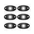 Universal Aluminium 9-LED Rocklights (White) – 6 pack