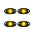 Universal Aluminium 9-LED Rocklights (Yellow) – 4 pack