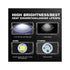 Universal Aluminium 9-LED Rocklights (Blue) – 4 pack