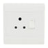 Waco W-Range Socket Single PVC 100x100 White