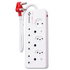 Waco Multiplug 3x16A RSA + 2xV-Slim + 1xSchulo with Surge Protection White SN026S