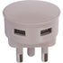 Lesco Plugtop Adaptor 3.1A USB Fast Charge Pink SK25USB3PI