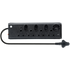 Lesco Multiplug 4x16A RSA + 3xV-Slim + 1xSchuko Black 81640TCB