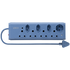 Lesco Multiplug 4x16A RSA + 3xV-Slim + 1xSchuko Blue 81640TCBIB
