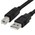 USB PRINTER CABLE A TO B MALE IN 1.8M.