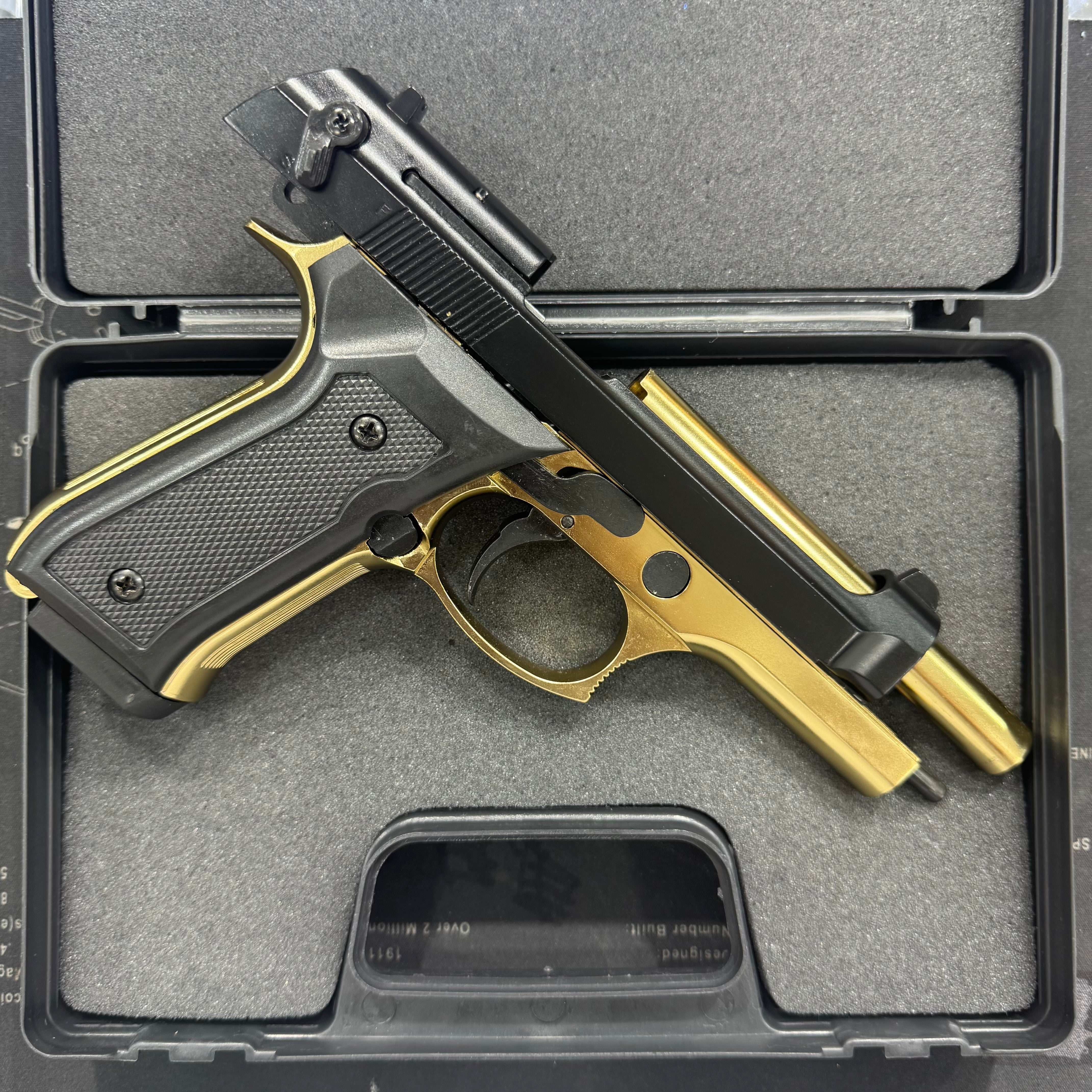 Blow F92 Gold|Black Blank/Pepper Gun (Semi Auto|15+1|9mm PAK)