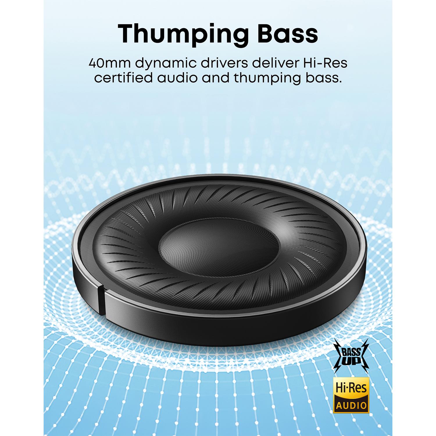 soundcore Q20i Hybrid Active Noise Cancelling Headphones - Black