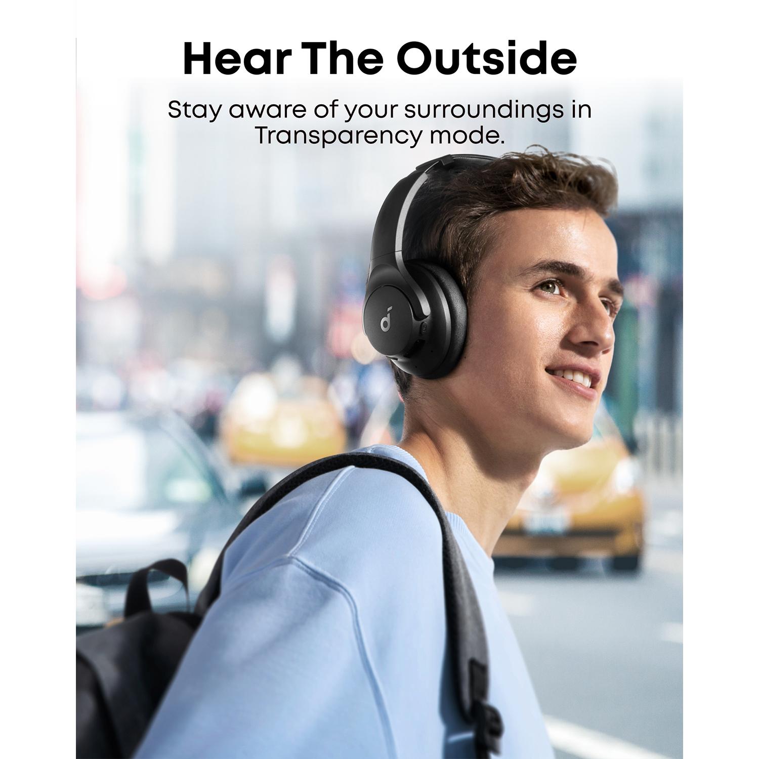 soundcore Q20i Hybrid Active Noise Cancelling Headphones - Black