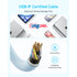 Anker USB C-USB C 1 Metre Fast Charging 240W Braided Cable - White