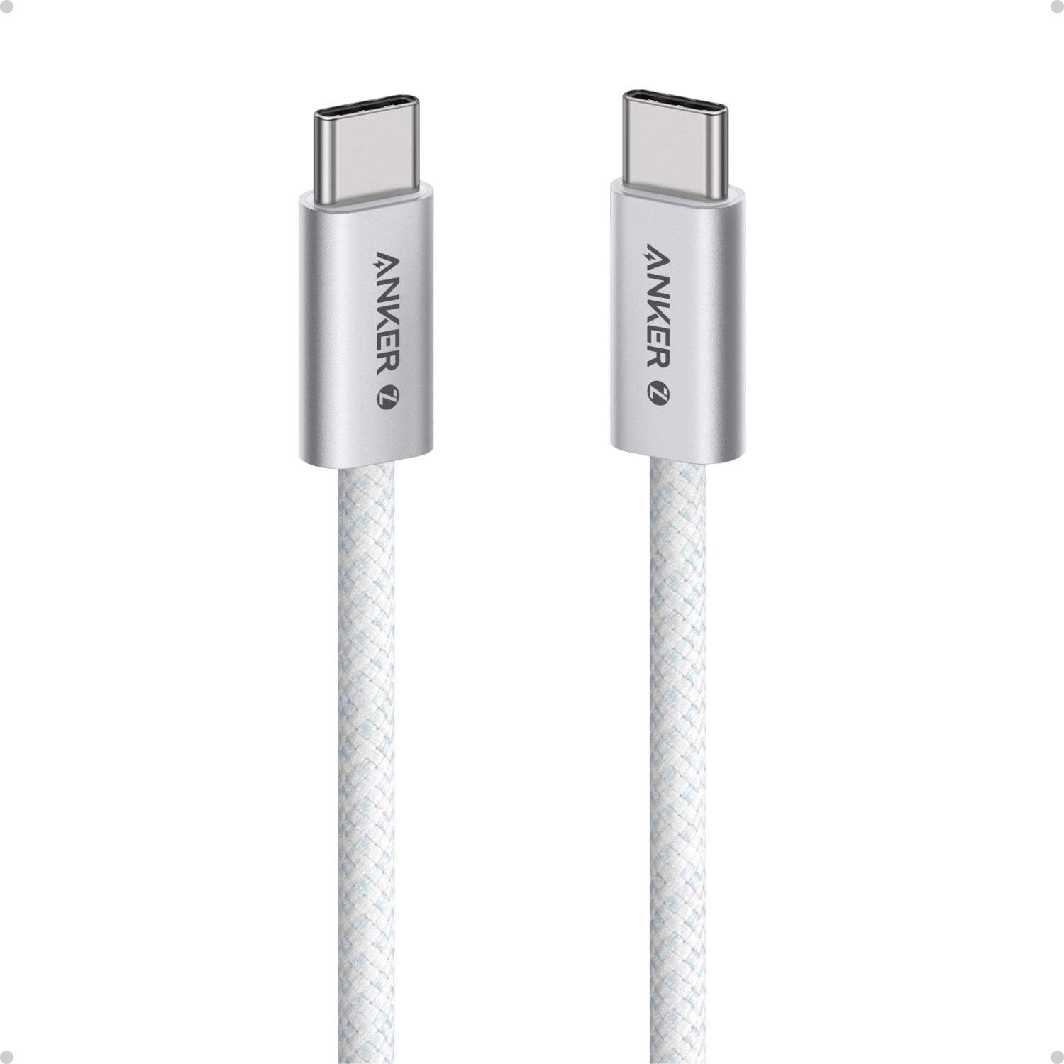 Anker USB C-USB C 1 Metre Fast Charging 240W Braided Cable - White