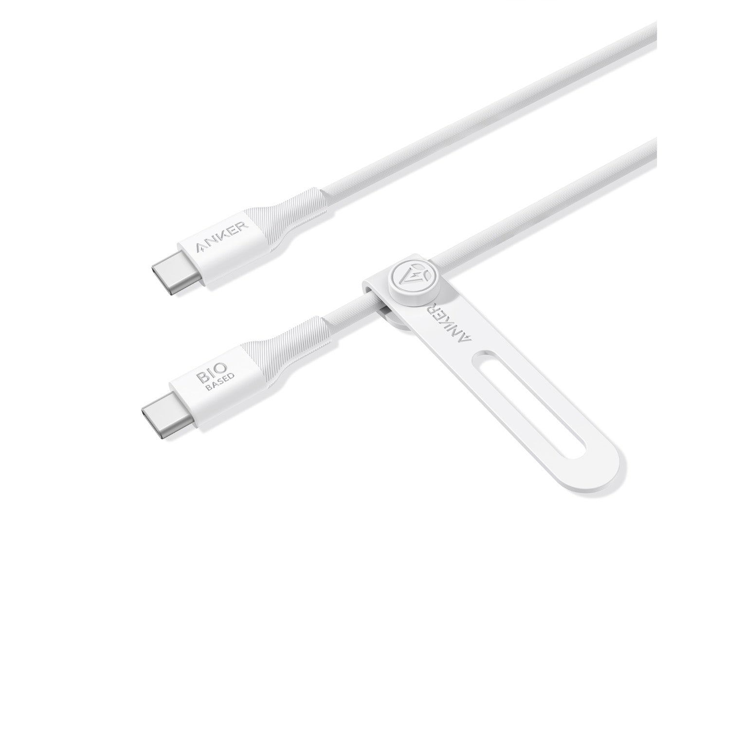 Anker 544 Bio-Based USB C-USB C Cable Fast Charging 140W 0.9M Cable - White