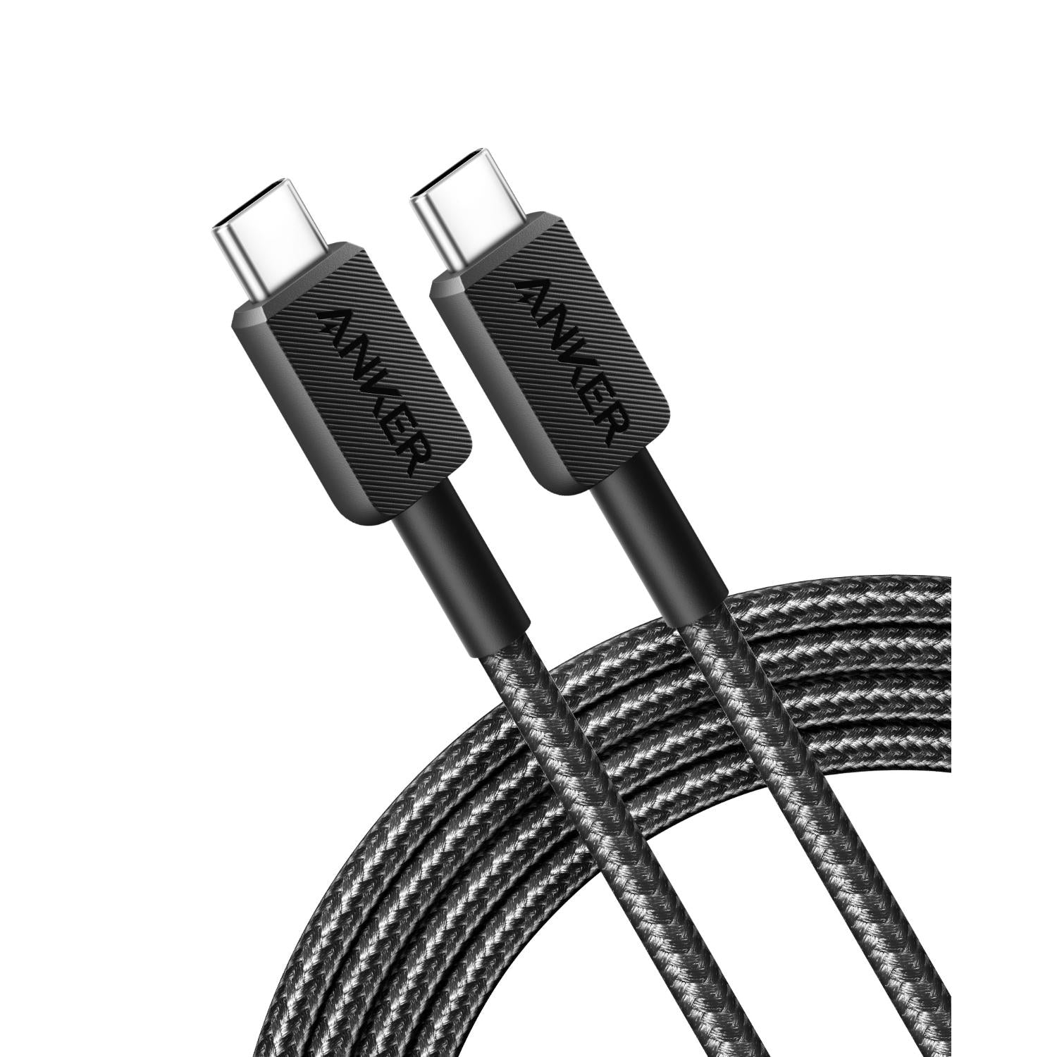 ANKER 322 USB C-USB C 1.8 Metre Braided Cable - Black
