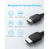 Anker HDMI Adapter Cable 8K@60Hz 1.8m HDMI to HDMI Cord - Black