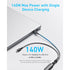 Anker 2-In-1 USB-C To USB-C Cable 140W 1.2M Cable - Black