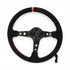 GripForge Drift Design Black Suede Sport Steering with Red Stiching & Center Band – 350mm