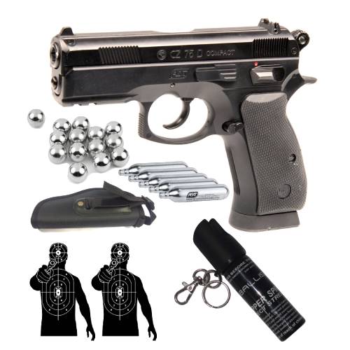 ASG CZ 75 Compact 4.5mm Air Pistol Combo