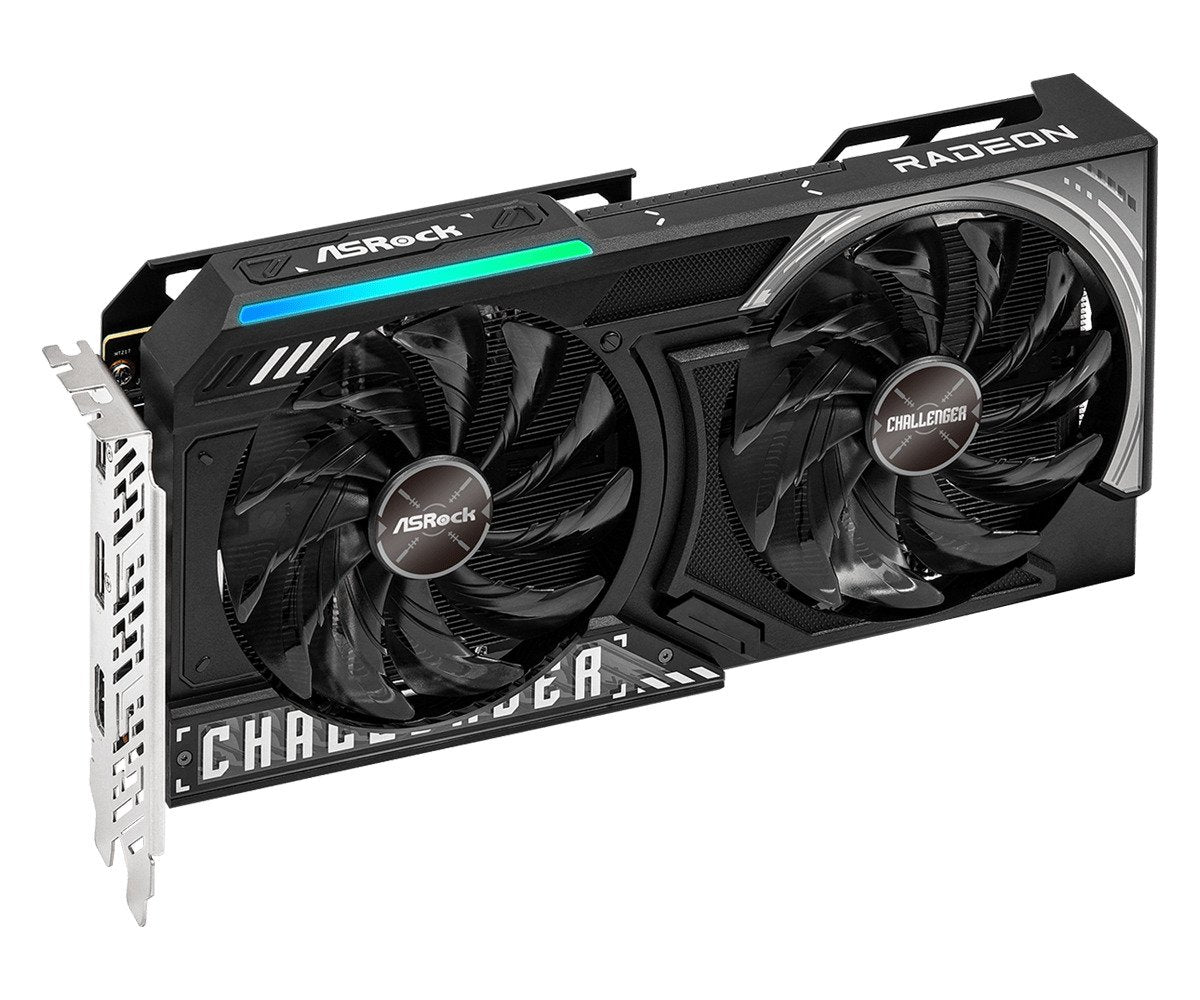 ASROCK AMD Radeon RX 9060 XT Challenger 16GB OC 16GB GDDR6 PCI Express 5.0 x16 Graphics Card, RX9060XT CL 16GO