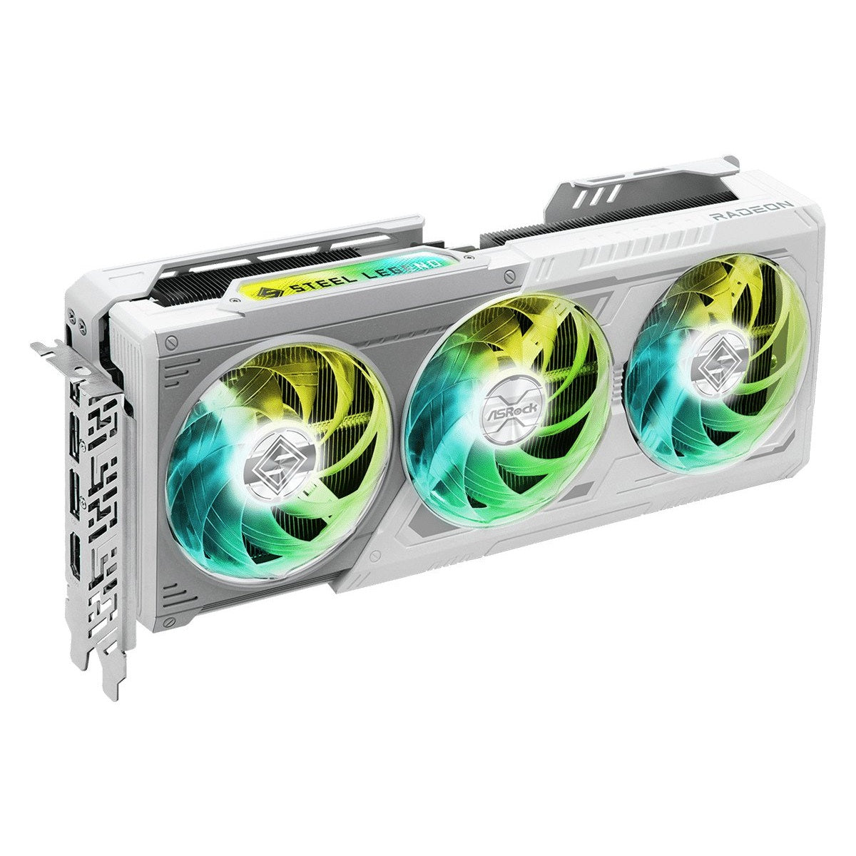 ASROCK AMD Radeon RX 9070 XT Steel Legend 16GB GDDR6 256 Bit PCIe 5.0 x16 800W 2x8-pin 3xDisplayPort 2.1a HDMI 2.1b Graphics Card | SKU ASR-907XSL