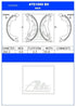 ATE Rear Brake Shoes for VW Amarok - ATE1009BS
