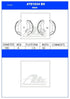 ATE Rear Brake Shoes for Datsun GO / GO+ [2014-2022]: & Renault Logan I [2007-2013]: - ATE1034BS