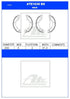 ATE Rear Brake Shoes for Honda Ballade IX, Honda Jazz III & Honda Jazz IV - ATE1036BS