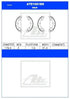 ATE Rear Brake Shoes for Suzuki Ignis & Suzuki Swift - ATE1061BS