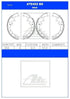 ATE Rear Brake Shoes for Toyota Hiace & Toyota Hilux - ATE452BS