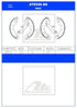 ATE Rear Brake Shoes for Ford Bantam, Ford Escort II & Ford Escort III - ATE526BS