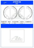 ATE Rear Brake Shoes for Ford Spectron, Kia Bongo & Kia K2500 - ATE550BS