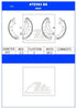 ATE Rear Brake Shoes for Ford Bantam & Ford Escort VI - ATE583BS
