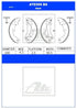 ATE Rear Brake Shoes for Ford Ranger & Ford Ranger 2500TD 4X4 - ATE599BS