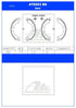 ATE Rear Brake Shoes for Toyota Dyna, Toyota Hiace III & Toyota Hiace IV - ATE603BS