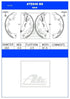 ATE Rear Brake Shoes for Toyota Hilux VII & VIII & Toyota Fortuner I & II - ATE646BS