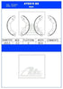 ATE Rear Brake Shoes for Hyundai H100, Nissan Hardbody & Ford Granada I - ATE819BS