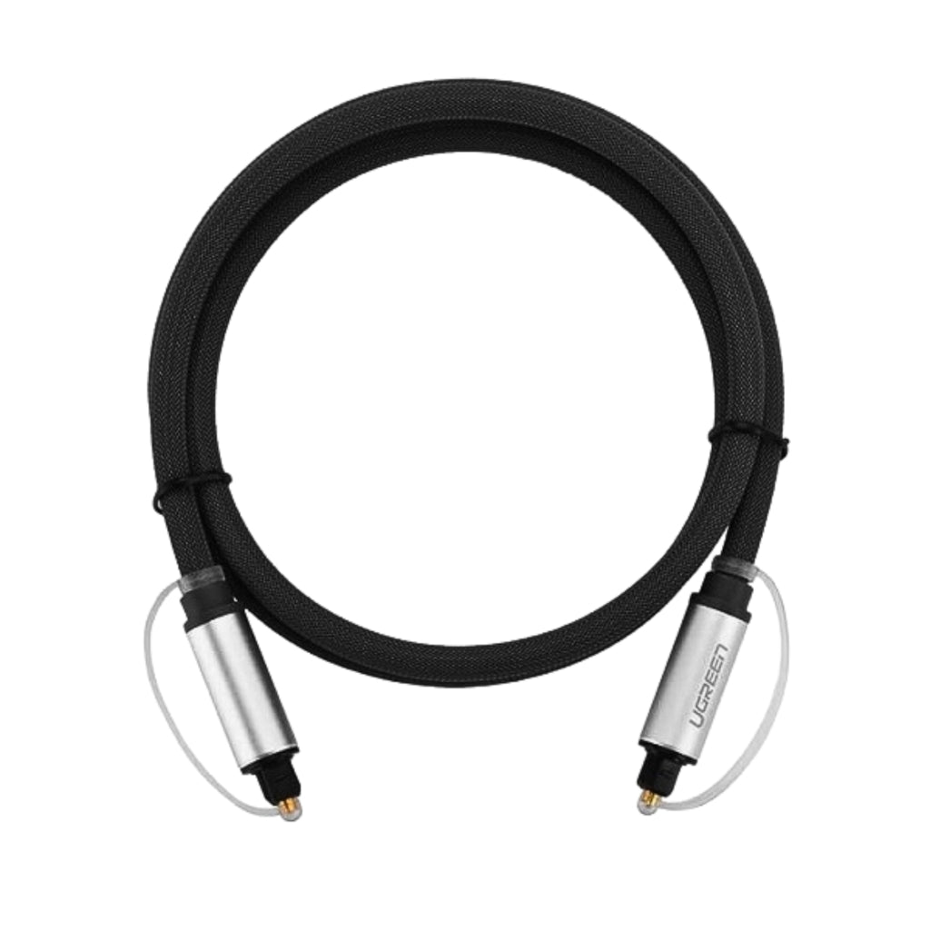 UGreen AV108 Male to Male Toslink Optical Audio Cable 2m–Grey