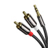 UGREEN AV116 RCA to AUX 3.5mm Audio Cable 1M - Black