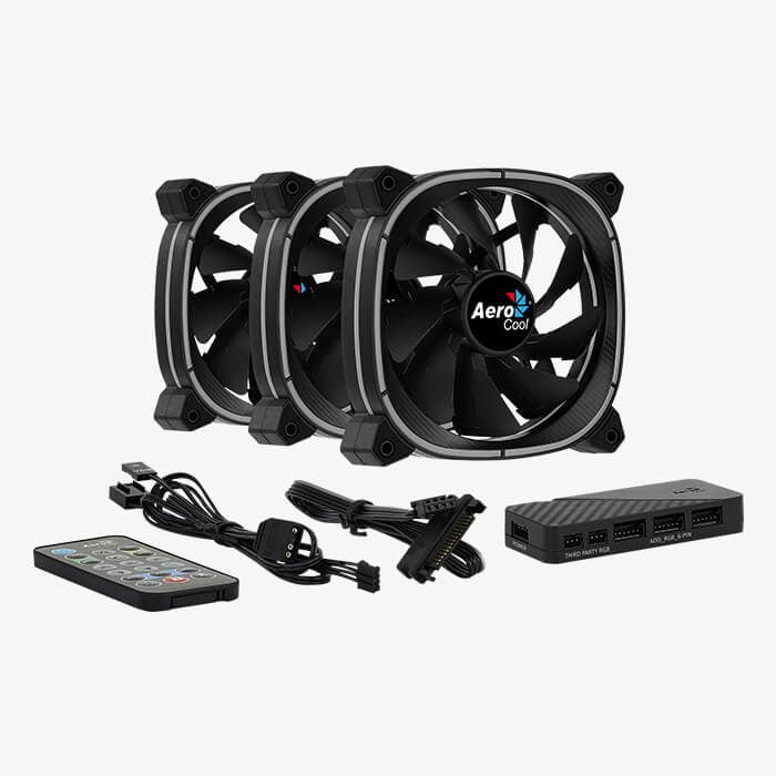 Aerocool Astro 12 ARGB Fan - Black