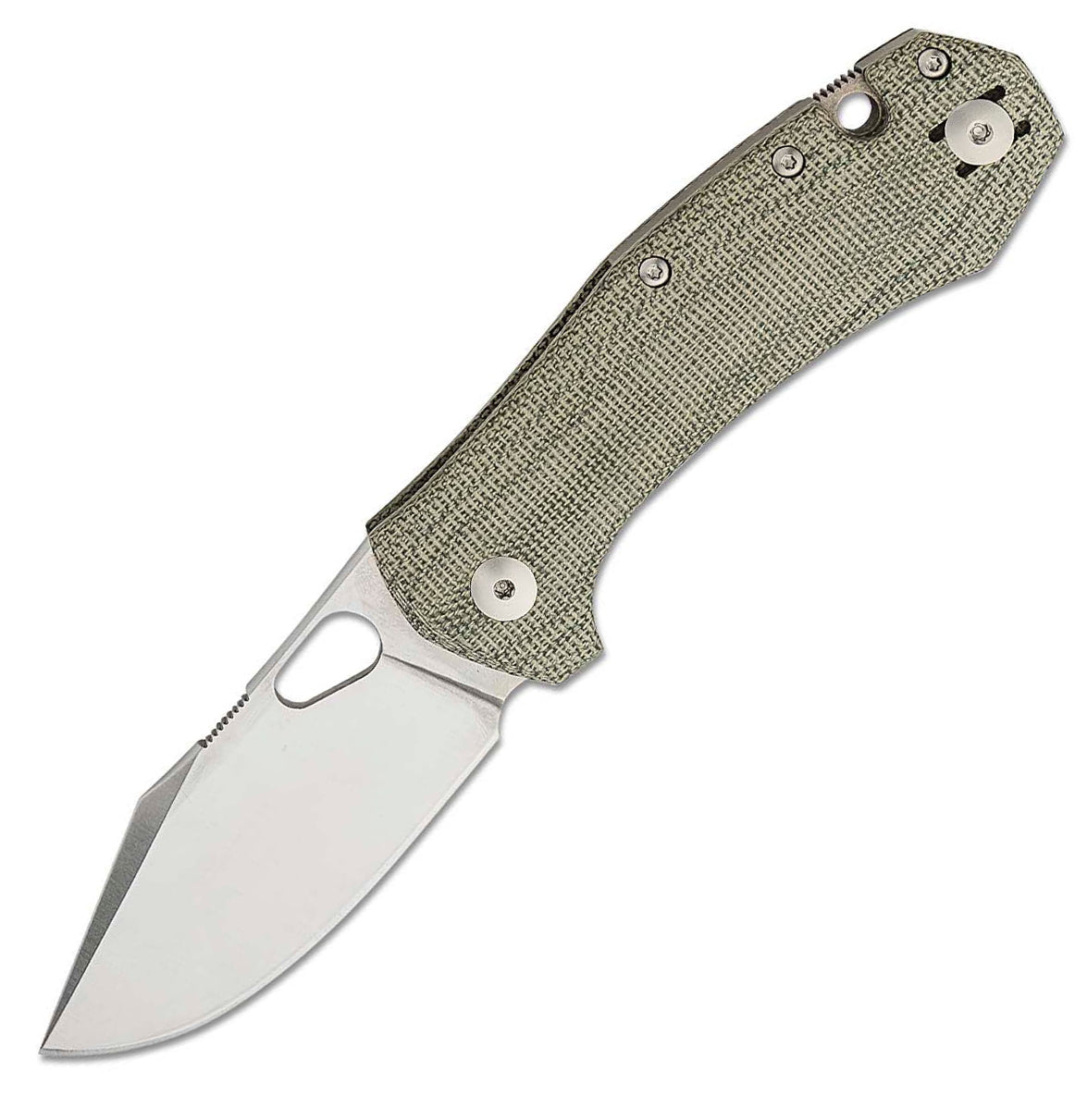 GiantMouse Atelier Green Canvas Micarta