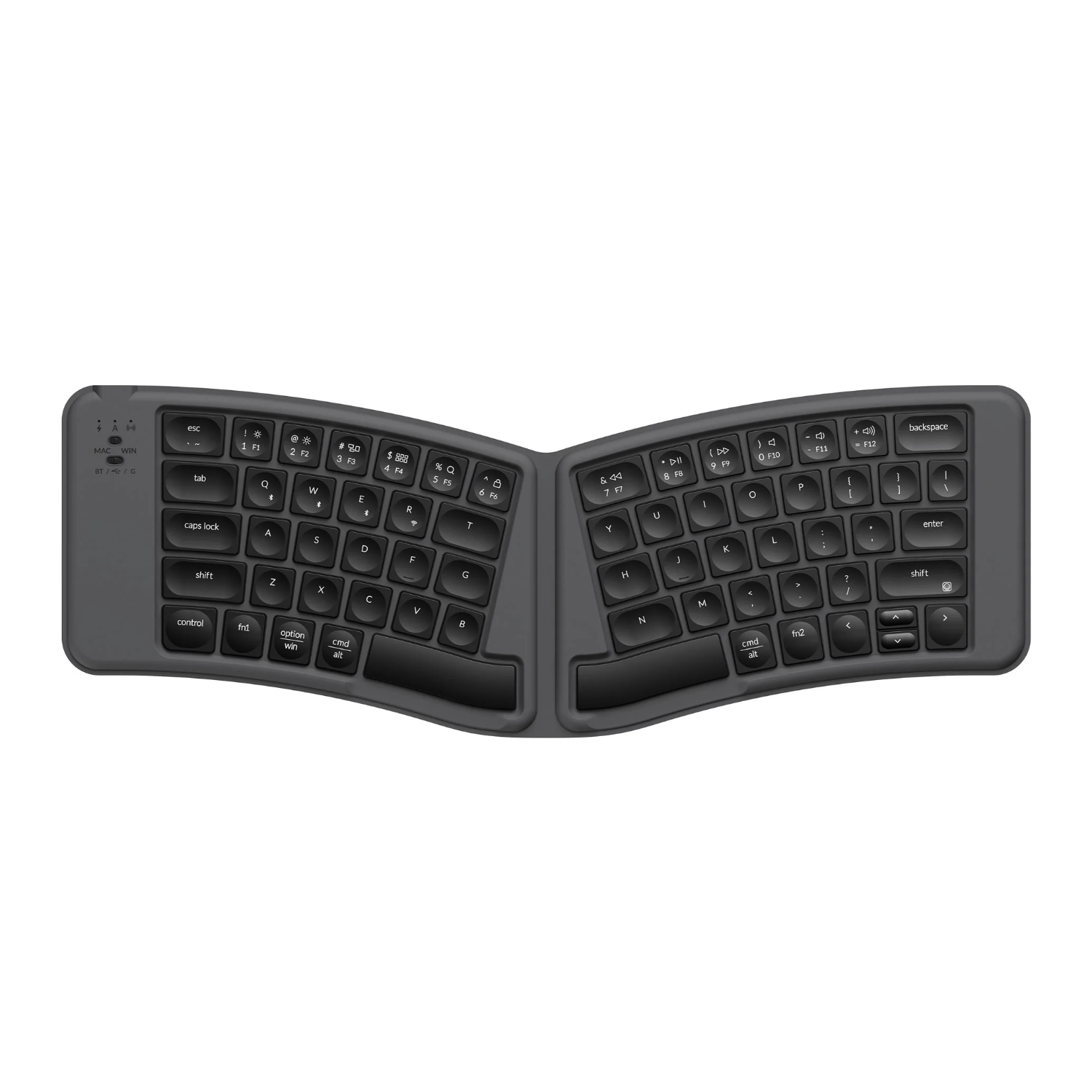 Keychron B11 Pro Ultra-Slim Wireless Foldable Keyboard Alice Layout - Space Gray