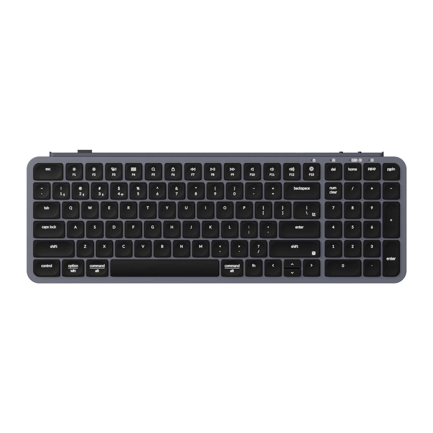 Keychron B2 Pro Ultra-Slim 96% Wireless Keyboard - Space Gray