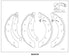Brake Shoe Set Rear Renault Clio II Logan Sandero Nissan NP200 & More BS587M