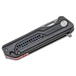 Bestech Circuit D2 Milled Black Contoured G10 Handle - BG35A-2