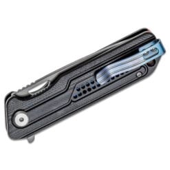 Bestech Circuit D2 Milled Black Contoured G10 Handle - BG35A-2