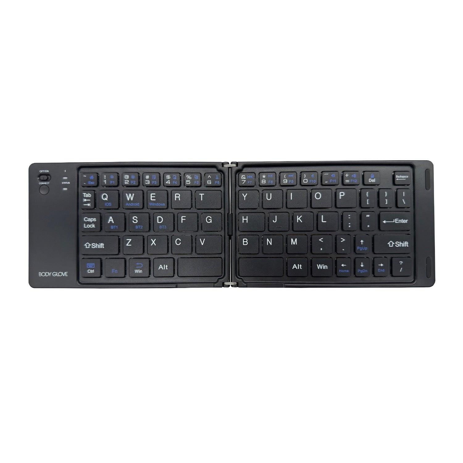 Body Glove Wireless Folding Hinge Keyboard - Black