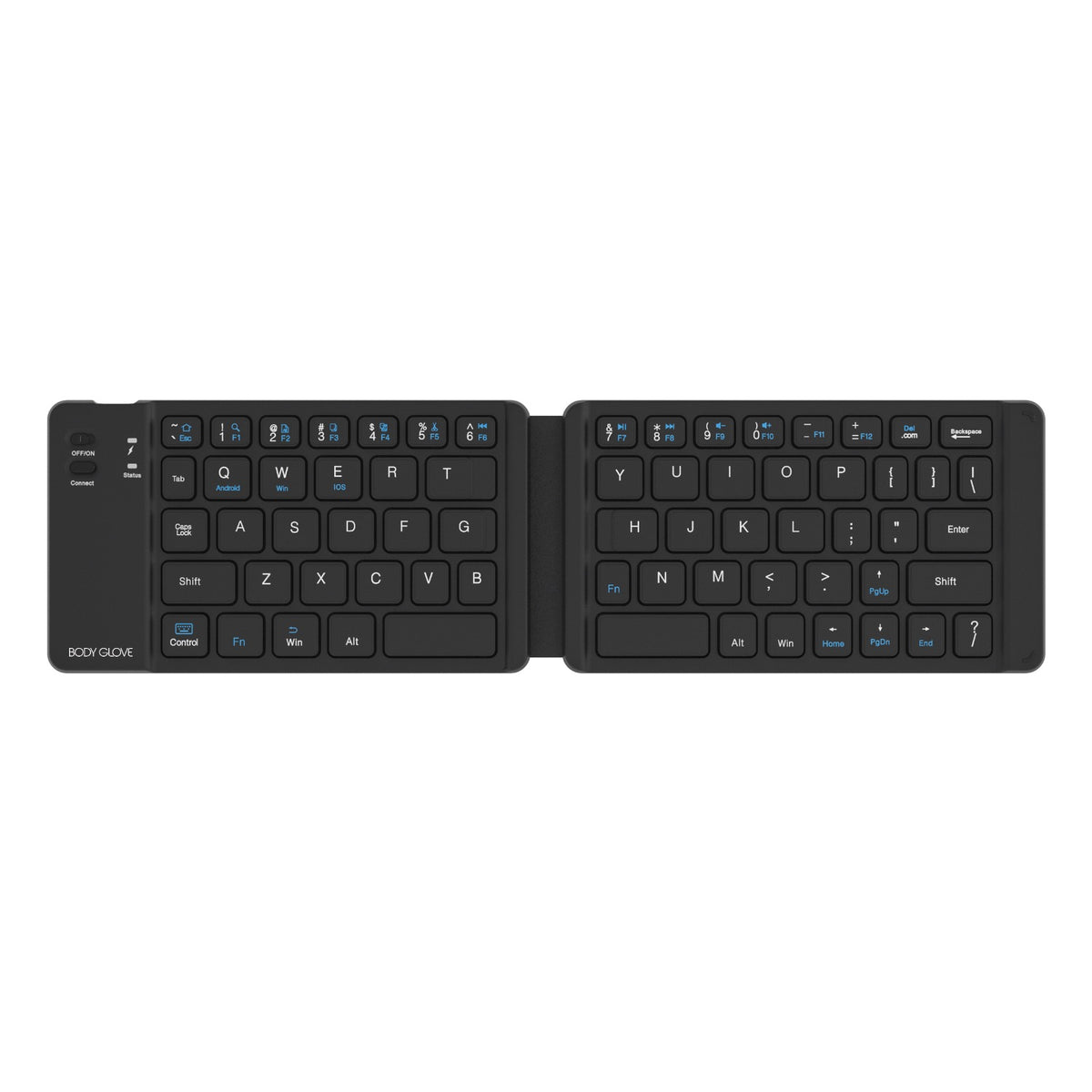 Body Glove Wireless Folding Soft Hinge Keyboard - Black