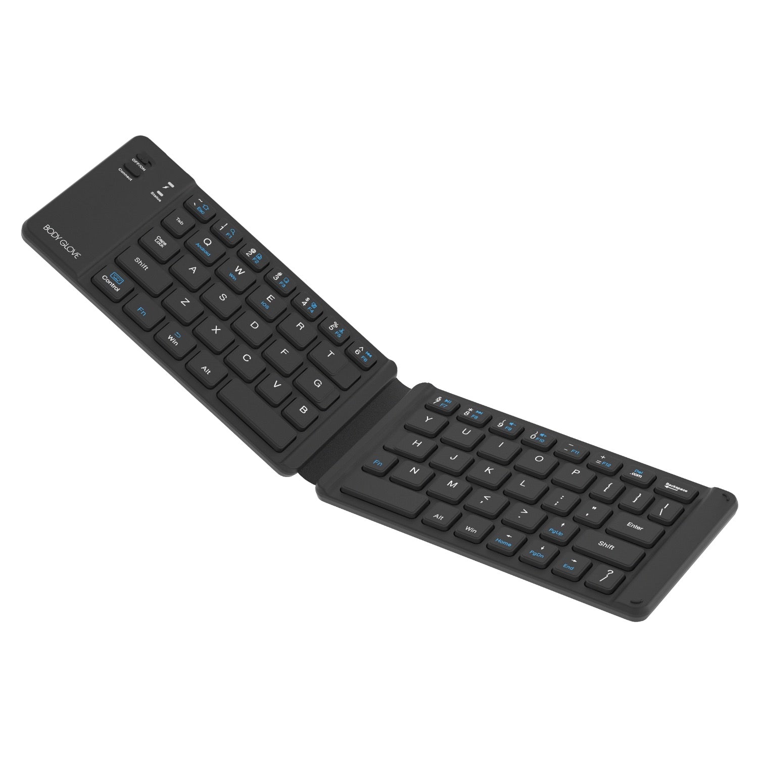 Body Glove Wireless Folding Soft Hinge Keyboard - Black