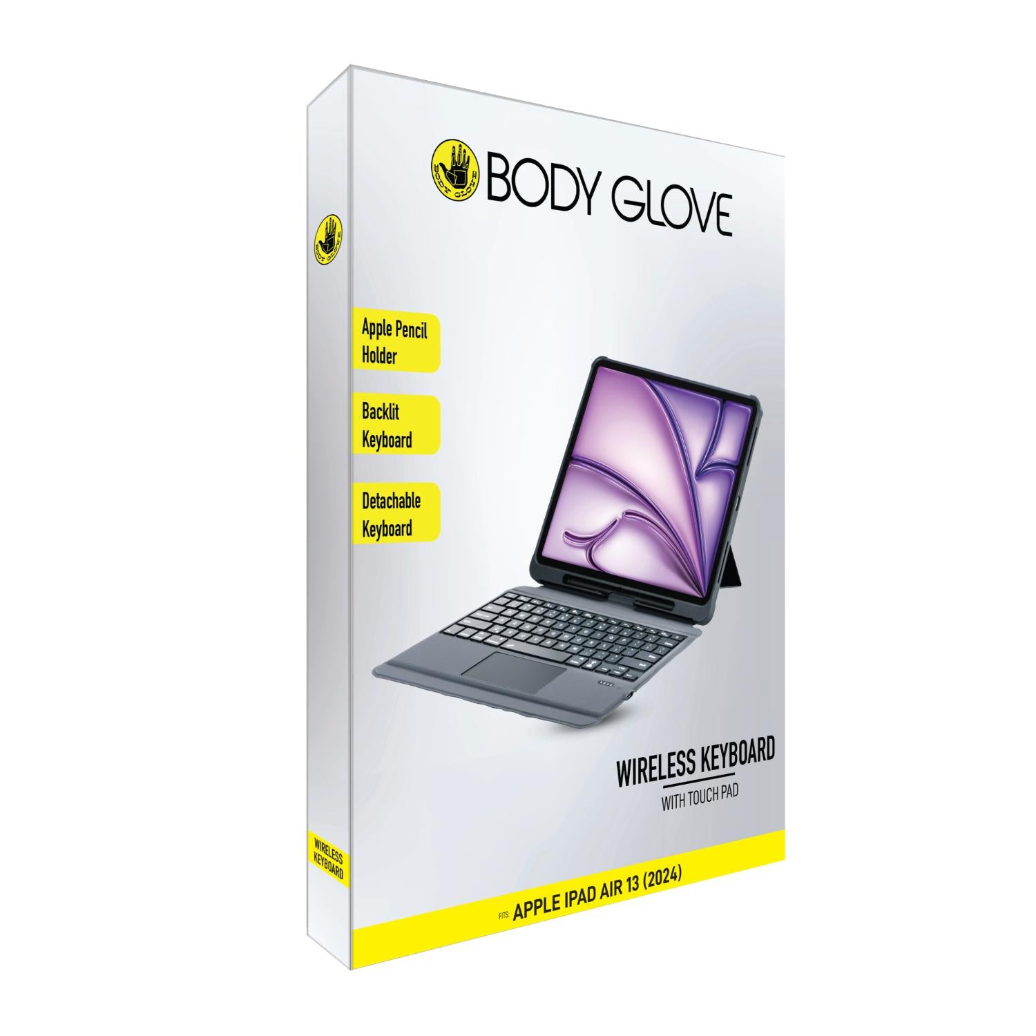 Body Glove Bluetooth Keyboard With Touch Pad  - Apple iPad Air 13 (2024-2026) - Black