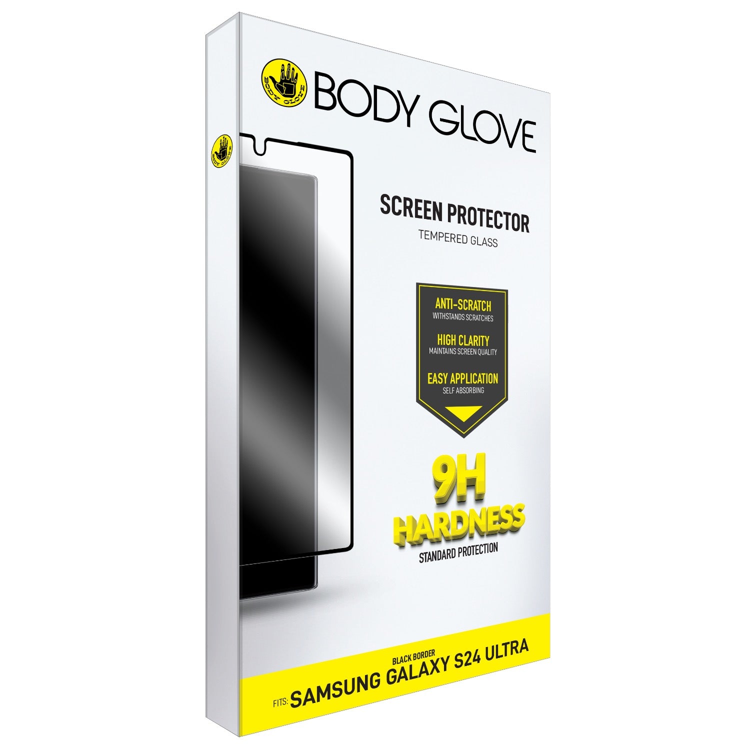 Body Glove Tempered Glass Screen Protector - Samsung Galaxy S24U - Black Border