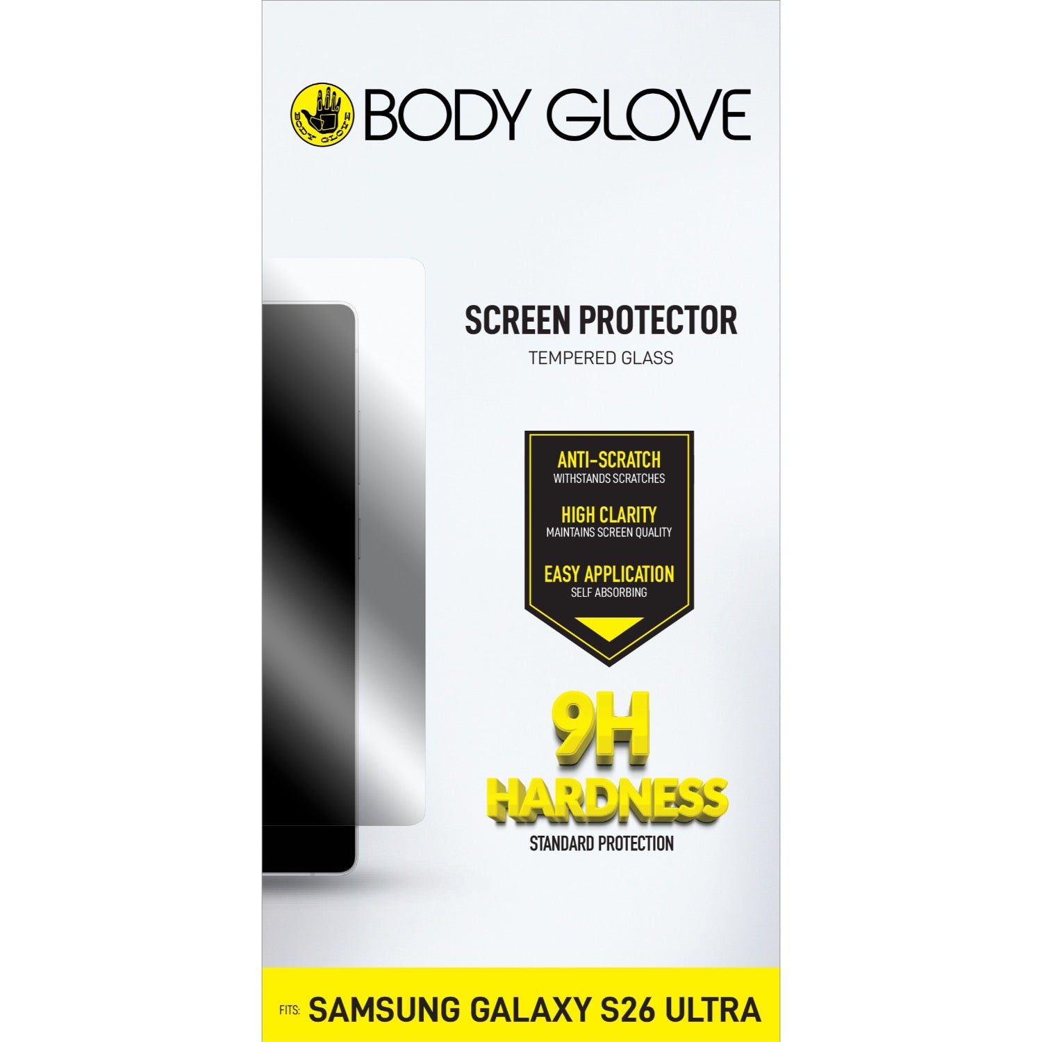 Body Glove Tempered Glass Screen Protector - Samsung Galaxy S26 Ultra - Clear