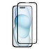 Body Glove Tempered Glass Screen Protector - Apple iPhone 16 / iPhone 15 - Black Border